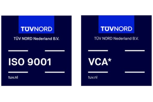 Logo voor website vca x iso9001